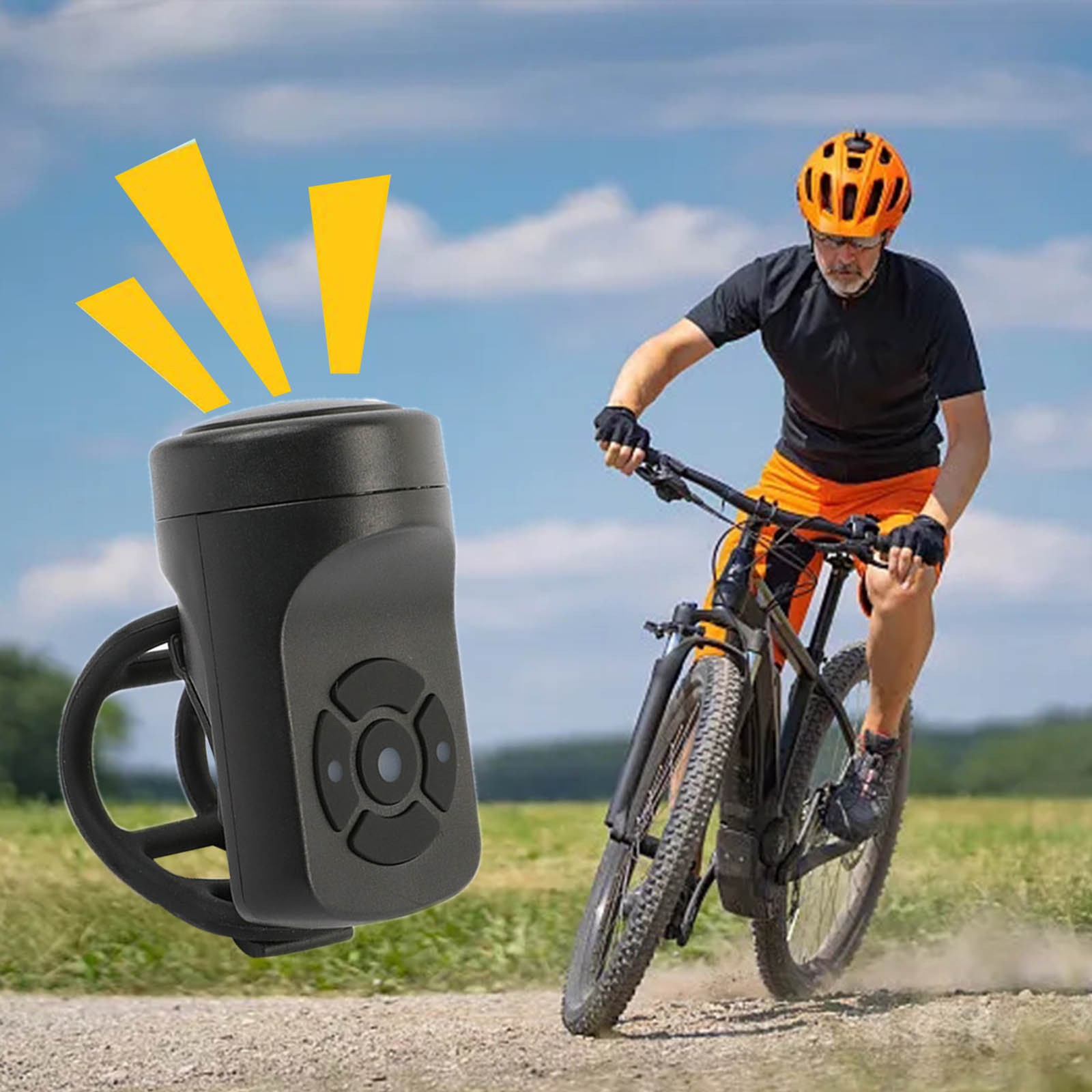 Bike 120db Loud Bike Horn Rechargeable Alarm With 4 Sound Modes For