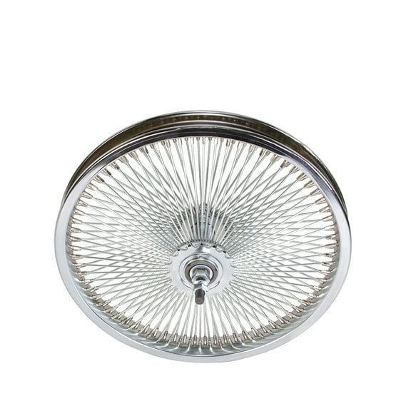Bike 16 Steel Coaster Wheel 144 Spoke 14g UCP 3/8 Axle Single Wall Chrome.