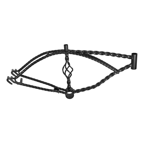 Bike 20 Cage Twisted Lowrider Frame Black.