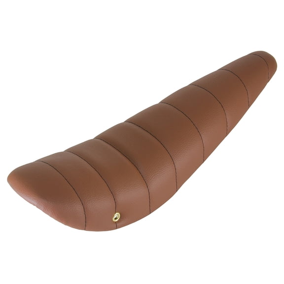 Bike 20 Stitched Banana Saddle Vinyl All Brown Black/Stitch.