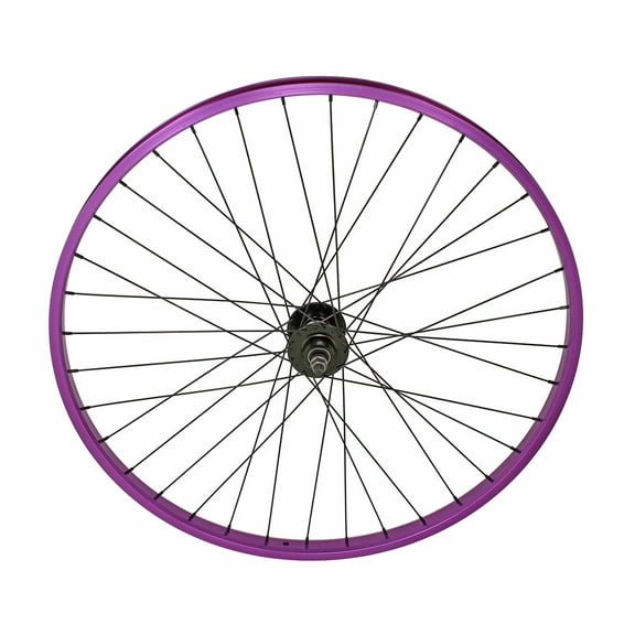 Bike 29 x 30mm Alloy 1 speed Free Wheel 36 Spoke 14G Purple 3/8 Axle Double Wall Purple.
