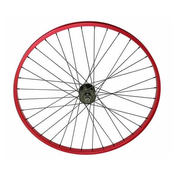 Bike 29 x 30mm Alloy 1 speed Free Wheel 36 Spoke 14G Red 3/8 Axle Double Wall Red.