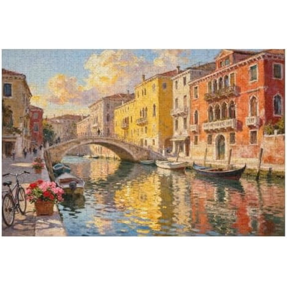 Bike 500 Piece Jigsaw Puzzle for Adults, Vintage Bicycle Artwork, Relaxing Family Game & Decorative Wall Display