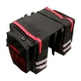 thumbnail image 1 of Bike Accessories Saddle Bag Panniers for Rear Seat Double Luggage Rack with Adjustable Hook Handle Reflective Trim and Large Capacity Pockets, 1 of 3