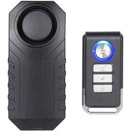 Bike Alarm, Wireless Burglar Alarm for Bike Motorcycle Car Vehicles Doors and Windows, 113db Super Loud and Waterproof (Remote Control Included)