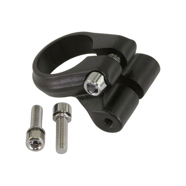 Bike Alloy Seatpost Clamp Rear Rack Mount 28.6 mm Black. Walmart Business Supplies