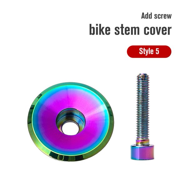 Bike Aluminium Oil Slick Headset Stem Top Cap bolt 1/8\\\",Commuter