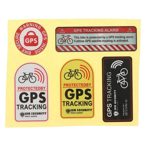Bike Anti-Theft GPS Sticker Track & Alert Security x Decal F5T7 1 Alarm
