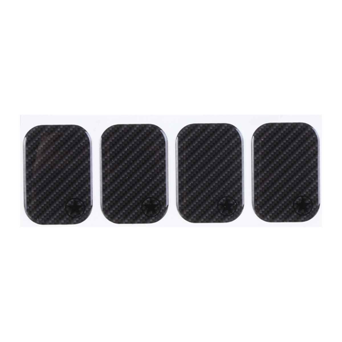 Bike Armor Tough Dome Frame Shield Frame Protectors, Carbon 4 Pack