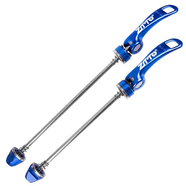 Bike Axle Skewer CYSKY Bicycle Axle 1 Pair Quick Release Bicycle Hub Road Bike Front Rear Axle Hollow Shaft Set Fit For Road Bike, Mountain Bike, MTB, BMX Pinhead Bike Lock
