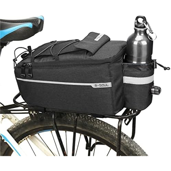 Bike Bag Back Rack Bag Waterproof Bicycle Panniers Carrier Cooler Big Capacity With Bottle Bag For Rear Rack$$