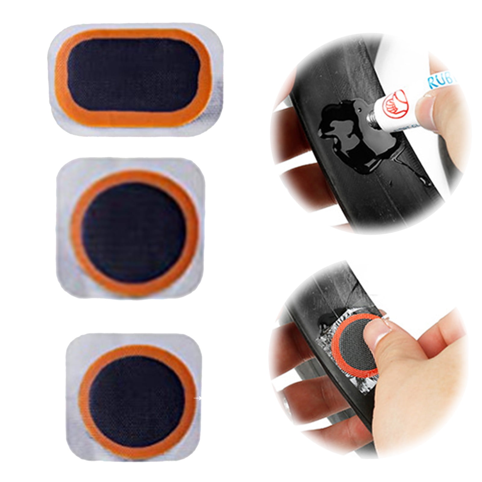 Bike Bag Bike Tire Kits Inner Tube Puncture Patch Kits 24 PCS