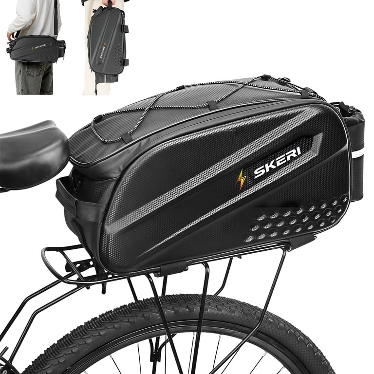 bag for eltric bike in the rain Waterproof Bicycle Pannier with Cover which makes all stored items well organized RAINSMORE Bike Bags for Bicycle