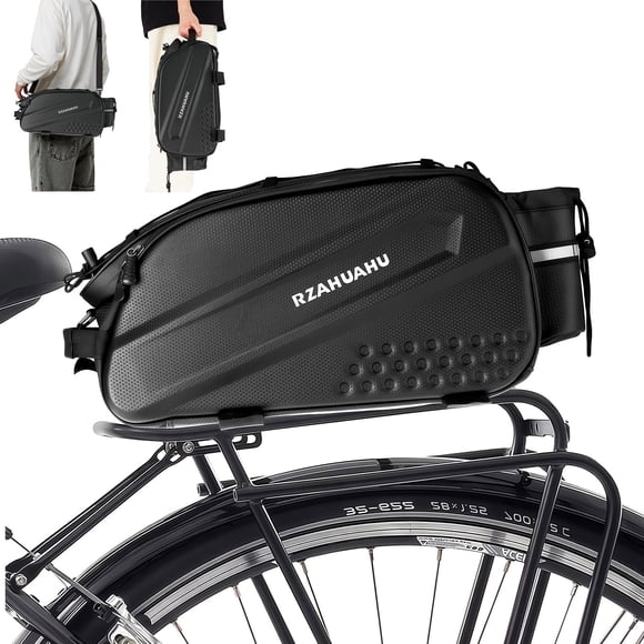 Skeri Bike Bags for Bicycle Rear Rack, 10L Hard Shell Bag, Single-shoulder bag for Commuter Travel Outdoor