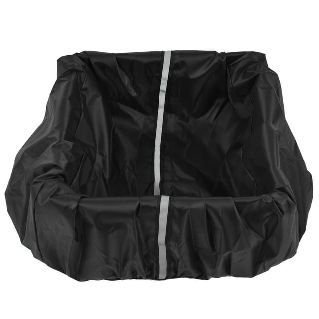 Bike Basket Cover Black Snow Defence Waterproof Dustproof Lightweight