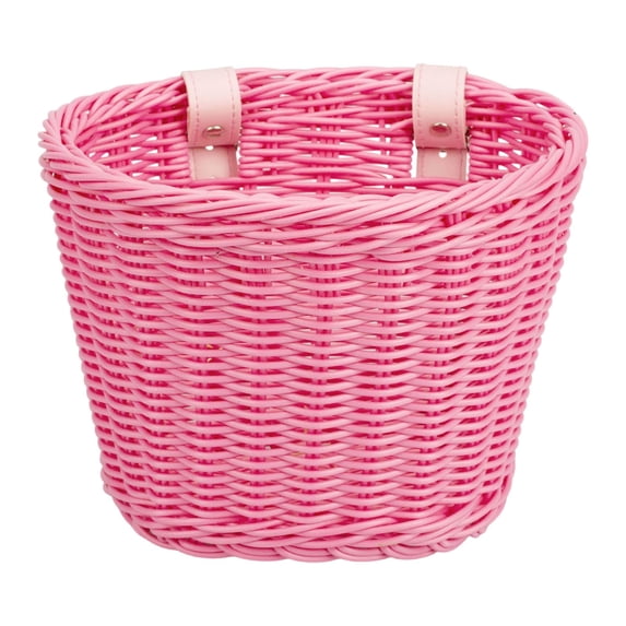 Bike Basket, Front Handlebar Storage Basket with Adjustable Straps, Bicycle Accessories, PE material, 6 * 8 * 6 in
