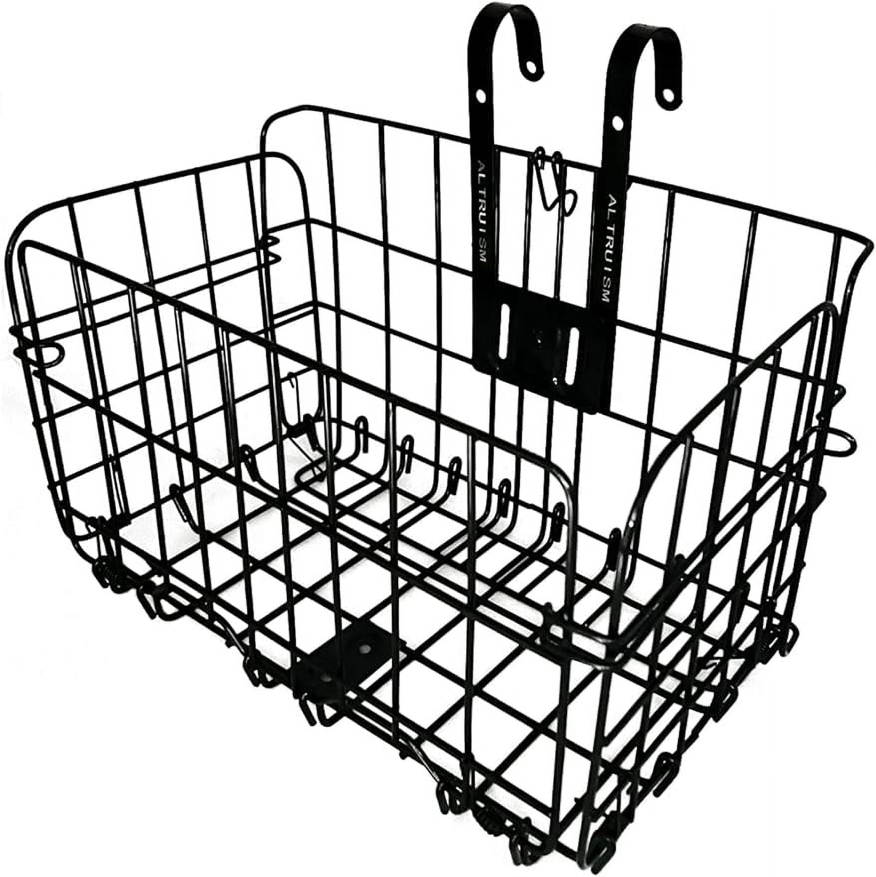 Bike Basket Metal Bicycle Basket Front Handlebar Bicycle Baskets for Adult Bikes Basket Rear for