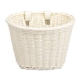 thumbnail image 1 of Bike Basket, Woven Bike Basket For Childrens Bikes Waterproof Childrens Bicycles Front Basket With Adjustable Leather Belt Handlebar Storage Container (White) Home Decor, 1 of 5