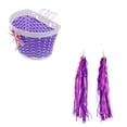 thumbnail image 1 of Girl' Basket w/ Bow Front Decoration & 4 Handlebar Streamer, 1 of 6