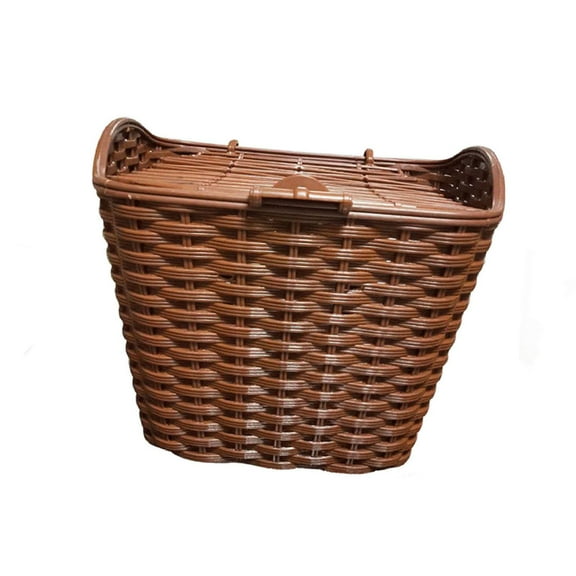 Bike Basket with Lid Front Basket for Mountain Road Bike Accessories