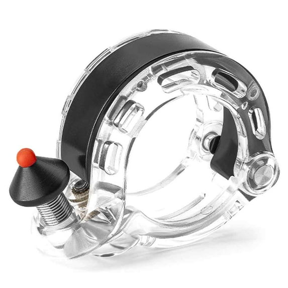 Bike Bell, Hidden Bicycle Bell with Clear& Long Sound, Studry MTB Bell for 22.2/25.4/31.8 mm Standard Handlebar, Max 100DB, Bike Horn for Adults or Kids Bike - transparent