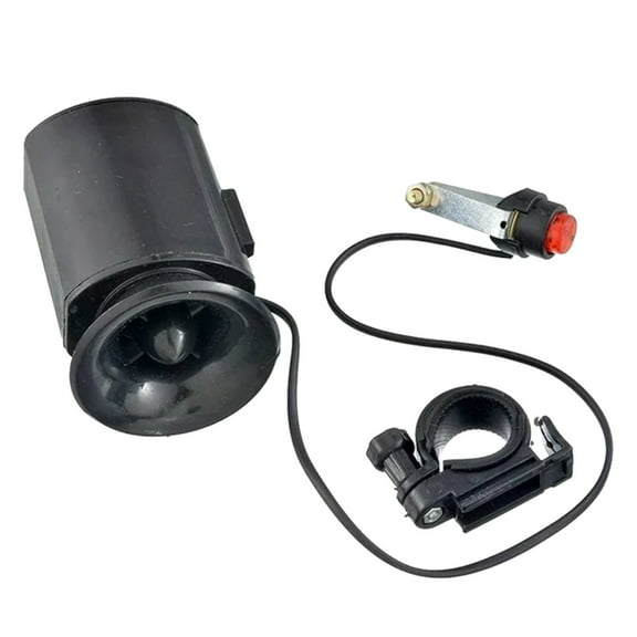 Bike Bell and Horn Super Loud with 6 Sounds and for Most Bikes and with Battery and Small and Solid