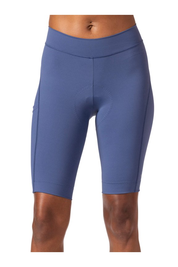 Bike Bermuda Shorts Women Padded | Hi-Rise High Waisted Bottoms for Womens Cycling | 11" Long | Fleet Air Chamois