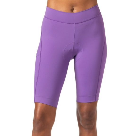 Terry Bike Bermuda Shorts Women Padded | Hi-Rise High Waisted Bottoms for Womens Cycling | 11" Long | Fleet Air Chamois