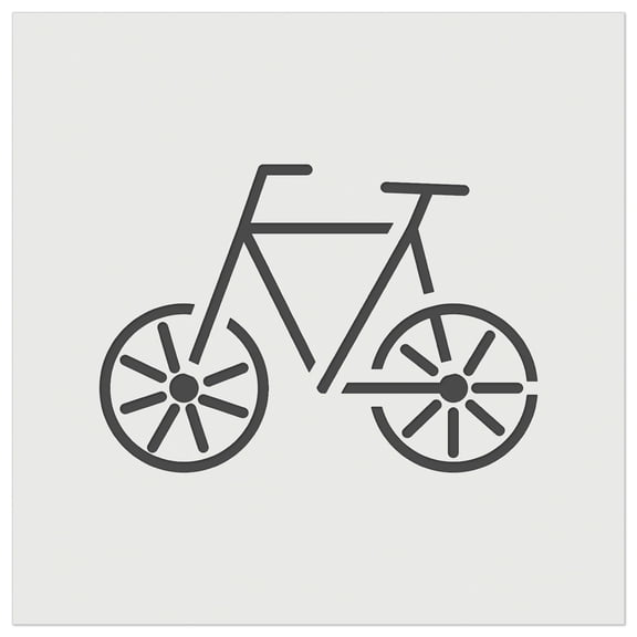 Bike Bicycle Doodle DIY Cookie Wall Craft Stencil - 3.5 Inch
