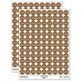 thumbnail image 1 of Bike Bicycle Doodle 200+ Round Stickers - Brown - Gloss Finish - 0.50" Size, 1 of 3