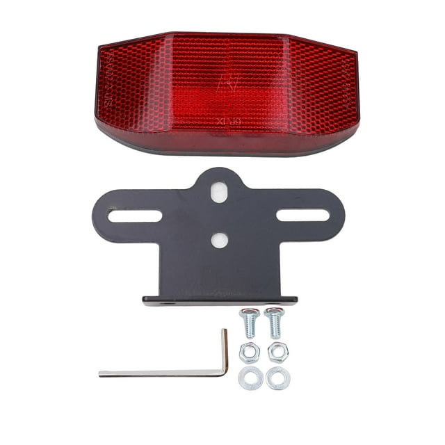 Bike Bicycle Rack Reflector Rear Tail Light Film Includes Stand