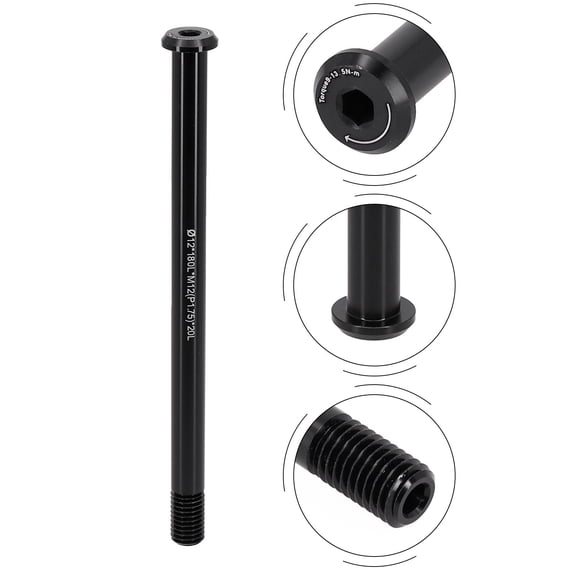 Bike Bicycle Replacement Front/Rear Thru Axle 12/15mm 122-181L P1.5/P1.75