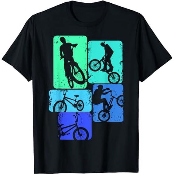 Bike Bicycle Stunt Racing Kids Boys T-Shirt