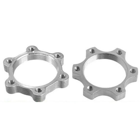 Bike Bicycle Threaded Hubs Disc Brake for ROTOR 6 Bolt Adapter 44mm Flange 2pcs
