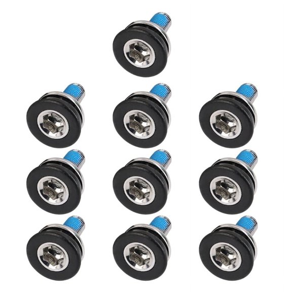 Bike Bolts M8, 10Pcs Inner Hexagon Threaded Screws, Screw Lock, M8 Thread, Waterproof, Sandproof Bicycles Crank Screws