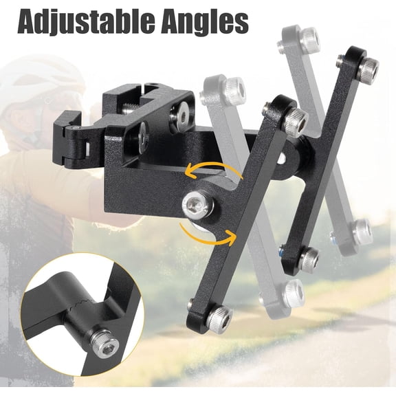 Bike Bottle Cage Saddle Mount Adapter - Adjustable Aluminum Alloy for Road Bikes