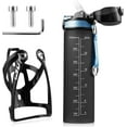 thumbnail image 1 of Bike Bottle Holder with 700ml Water Bottle - Premium BPA Free Leak Proof Bike Water Bottle with Bottle Cage, Cycling Drink Bottle Holder for Road Bike, Mountain Bike and Kids Bike (Black), 1 of 7