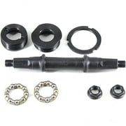Bike Bottom Brackets Crank Set Steel Bicycle Crank Shaft Axie Bottom Brackets, Square Hole Bottom Bracket Axle Square Taper 3S/3T/3P/5S Cycling Bearing Cages for MTB Bikes