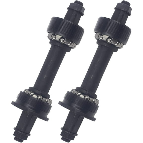 Bike Bottom Brackets Set Steel Bicycle Shaft Axie Bottom Brackets Fixed Steel Crank Square Hole Bottom Bracket 3S/3T/3P/5S Cycling Bearing Cages for MTB Bikes