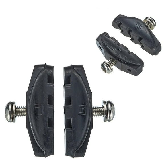 Bike Brake Pads Set Bicycle C Brake V Brake Pads Triple Contour Brake Blocks For Road Bike Rubber Bicycle Brake Shoes ﻿ 2 Pairs With Wrench