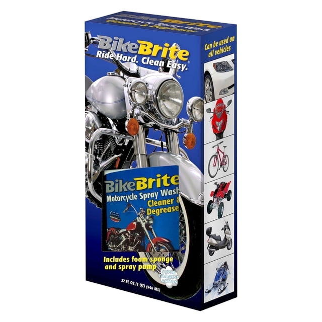 Bike Brite 32Oz Bicycle Cleaner Degreaser Spray Wash Cleaning Supplies ...