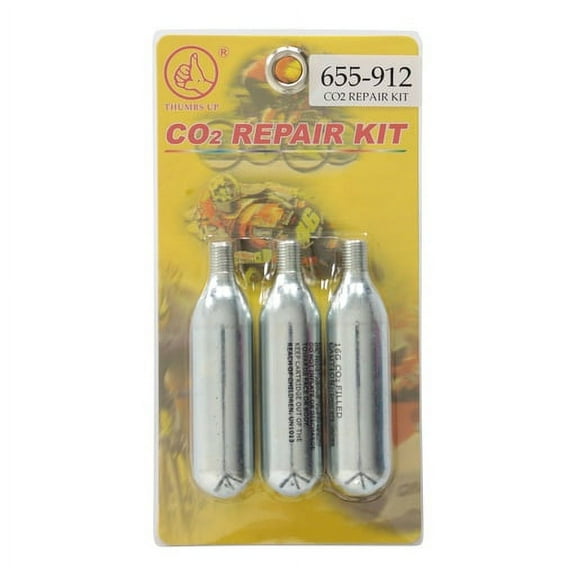 Bike CO2 Repair Kit Cartridges 16G (3 Piece)