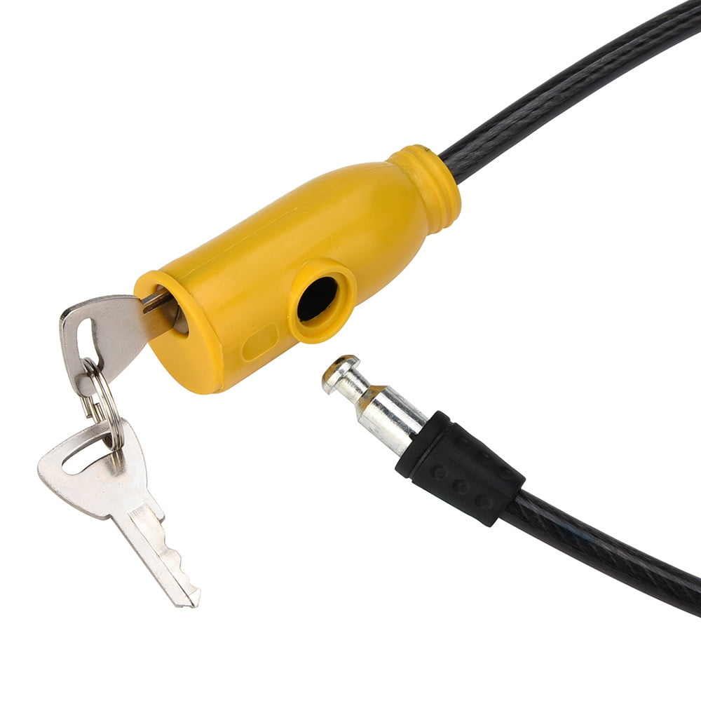 Bike Cable Lock, Anti-Theft Steel Wire Lock with 2 Keys for Bicycle ...