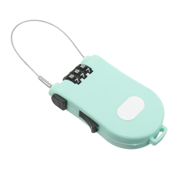 LOLIPPYY Portable Light Green Cable Lock with Combination for Bike and Multipurpose Outdoor Use