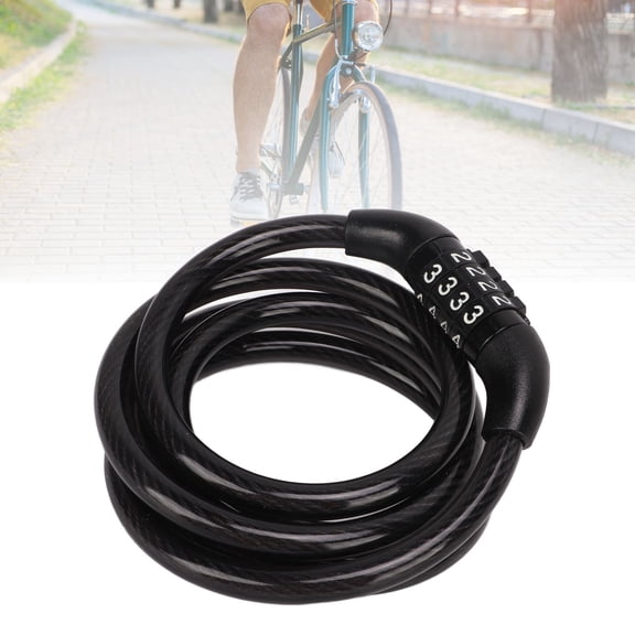 Bike Cable Lock, Manganese Steel Secure Chain Lock Combination Sturdy For Lawnmowers