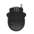 thumbnail image 1 of Bike Cable Lock, Travel Padlock Portable Mini Bicycle Lock Anti-Theft Security 3 or 4 Digit Retractable Combination Helmet Lock Cable for Baby Strollers, Suitcases, 1 of 8