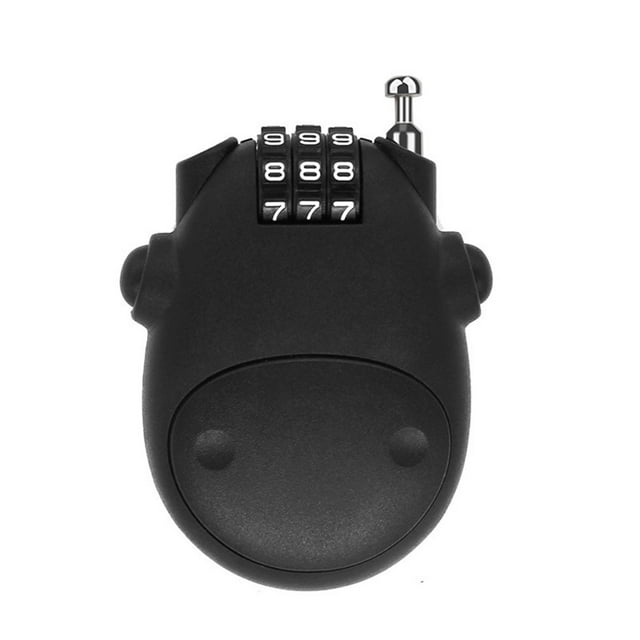 Bike Cable Lock, Travel Padlock Portable Mini Bicycle Lock Anti-Theft Security 3 or 4 Digit Retractable Combination Helmet Lock Cable for Baby Strollers, Suitcases