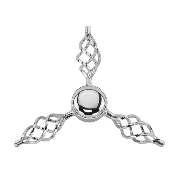 Bike Cage Twisted Knock-Off T/Less Chrome. bike part, bicycle parts.