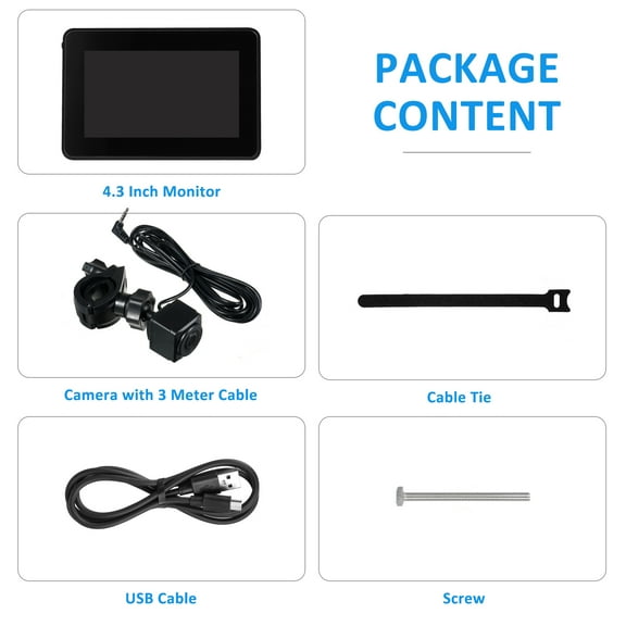 Bike Camera,Compatible With 4.3'' 150 Wide Rear View Bike Camera 1080p Rear Bike Mirror Wide View Mountain Road Adjustable Compatible View Camera With Mountain Vision 150 Camera With