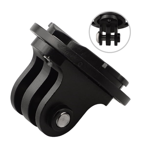 Bike Camera Mount Adapter for Sport Camera, ABS Male Holder for Edge Bicycle Computer and Cycling GPS Setup,Lightweight 21g Black Accessory for Road and for Mountain Bikes(Male)